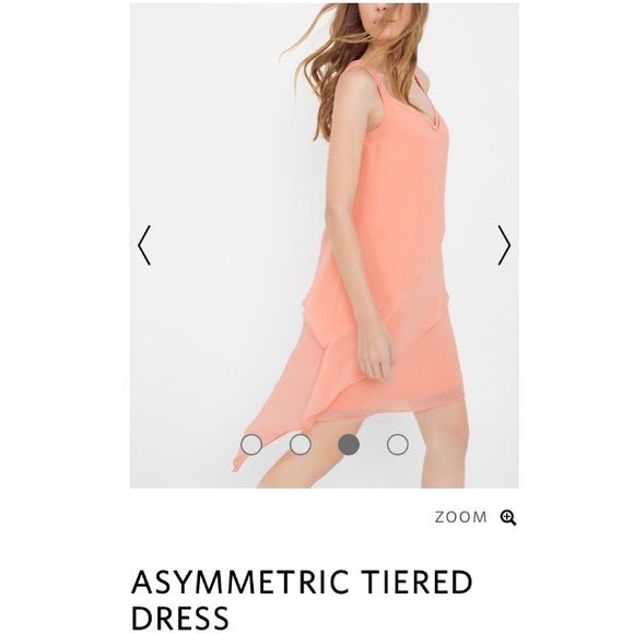 White House Black Market Asymmetric Tiered Dress - Picture 3 of 7